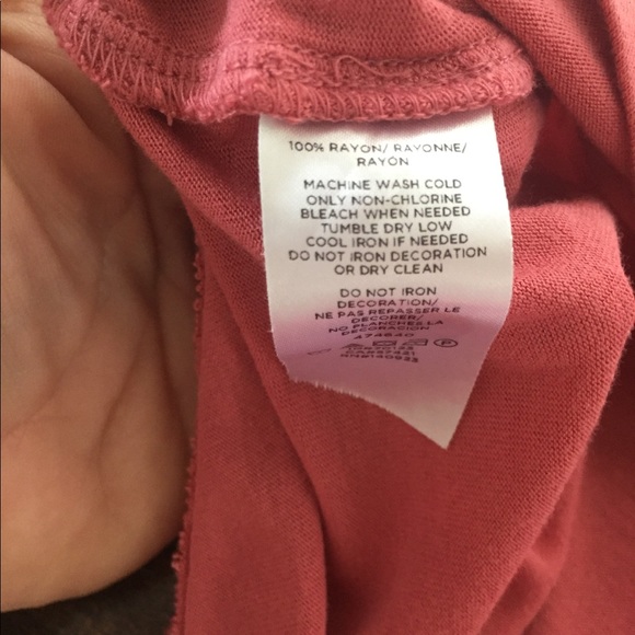 Loft deep peach sleeveless tie front top - Picture 2 of 7